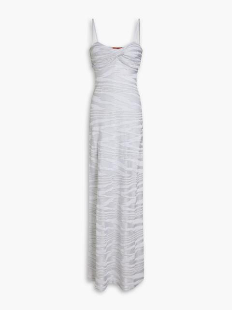 Missoni Metallic crochet-knit maxi dress