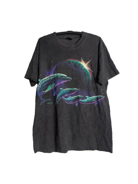 Other Designers 🔥RARE🔥Vintage 90s Habitat Dolphins Psychedelic T-shirt