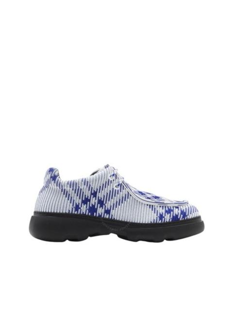 Burberry Creeper Ekd Check Print Derby Shoes