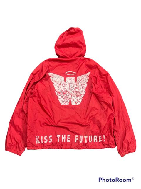 Other Designers Vintage - Thrashed W& LT Kiss The Future Red Light Jacket