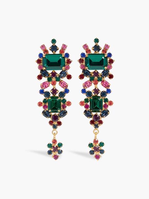 Jennifer Behr Cadence gold-tone crystal earrings