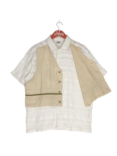 Other Designers Vintage - Vintage Jun Men Linen Shirt