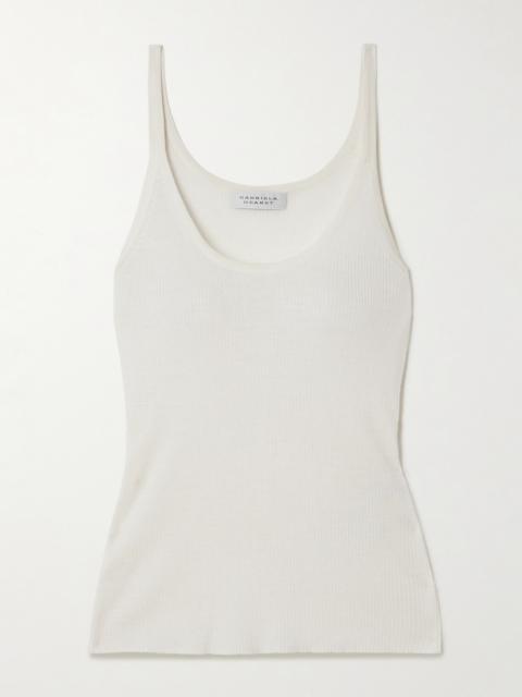 GABRIELA HEARST Cinxia Ribbed Cashmere, Silk And Hemp-blend Tank