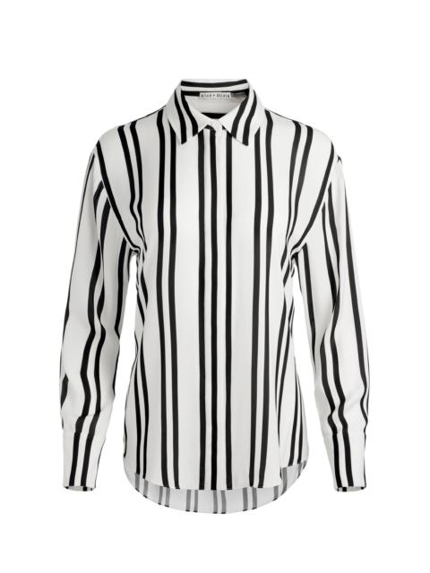 Alice + Olivia DIMITRA OVERSIZED BUTTON DOWN