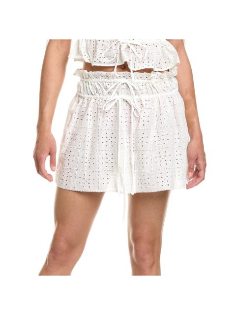GANNI GANNI Light Broderie Anglaise Mini Skirt