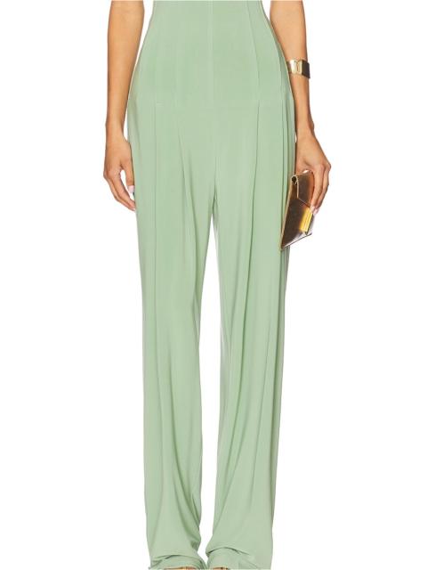 NORMA KAMALI High Waist Tailored Pleat Pant
