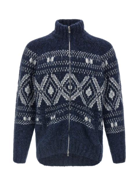 Brunello Cucinelli 'Geometric Jacquard' cardigan