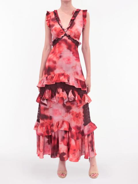 Marchesa LACE VISCOSE MAXI DRESS