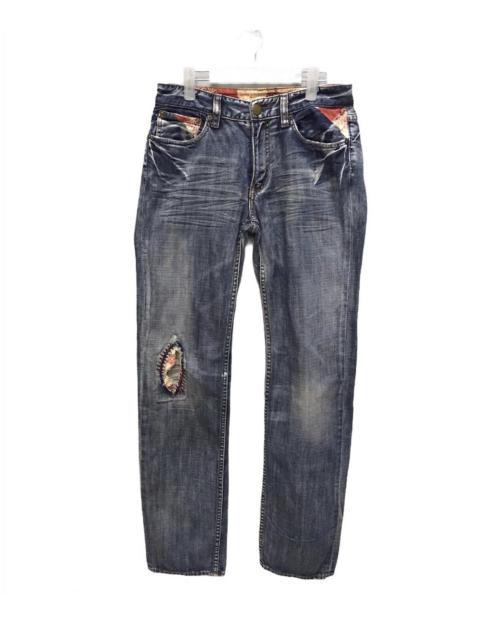 Other Designers RARE! Takeo Kikuchi Patchwork Boro Distressed Denim