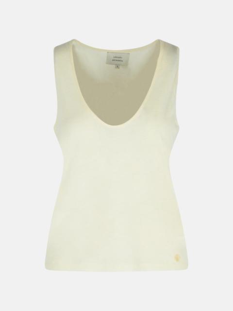 Loulou de Saison IVORY WOOL BLEND TANK TOP