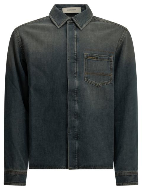 Golden Goose Golden Goose Casual Denim Shirt Blue