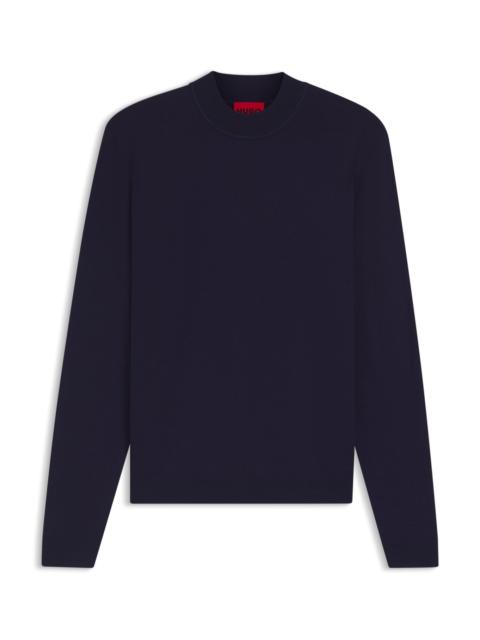 HUGO SLIM-FIT SWEATER WITH HIGH NECKLINE