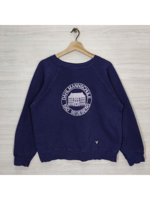 Other Designers Vintage - Vtg 90s Dahlmannschule Bad Segeberg Raglan Sweatshirt