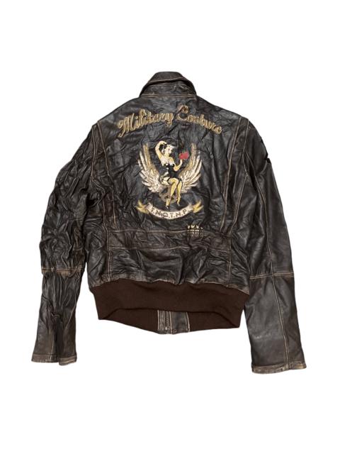 Other Designers Japanese Brand - Vintage 291295 Homme Cowhide Military Couture Jacket