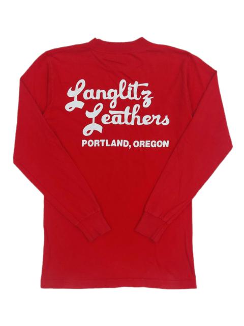 Other Designers Vintage - RARE! VTG LANGLITZ LEATHERS "PORTLAND, OREGON" BACKHIT