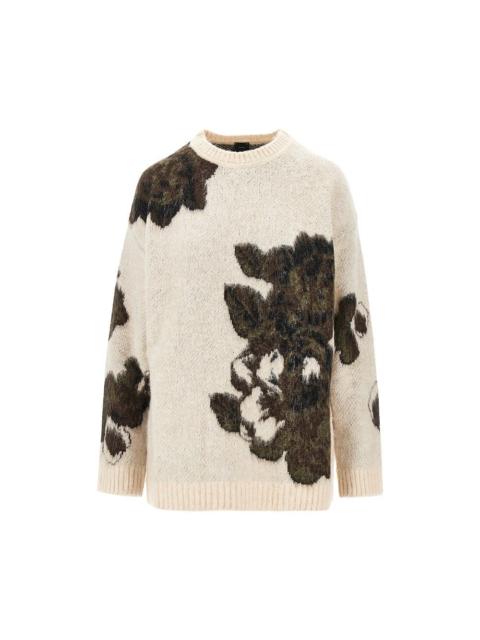 PINKO Pinko Jacquard Wool Alpaca Sweater Beige Women