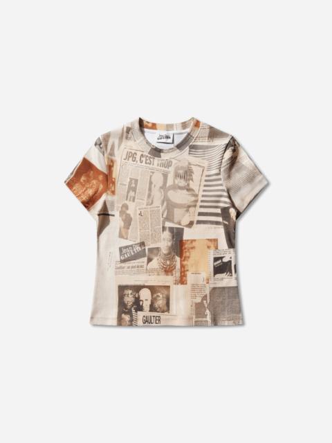 Jean Paul Gaultier Women's Cotton Journal T-Shirt Ecru