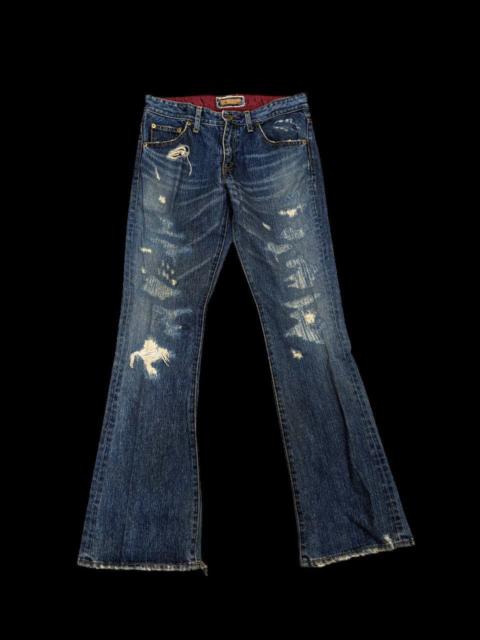 Other Designers Archival Clothing - DISTRESSED DESTROYED JEANS BOOTCUT INSPIRED KURT COBAIN