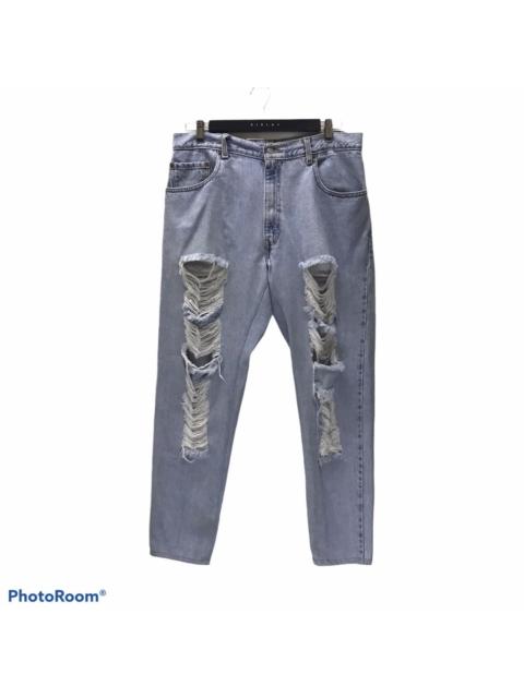 Levi's Vintage 90s Levis Distressed Denim Baggy Kurt Cobain Style