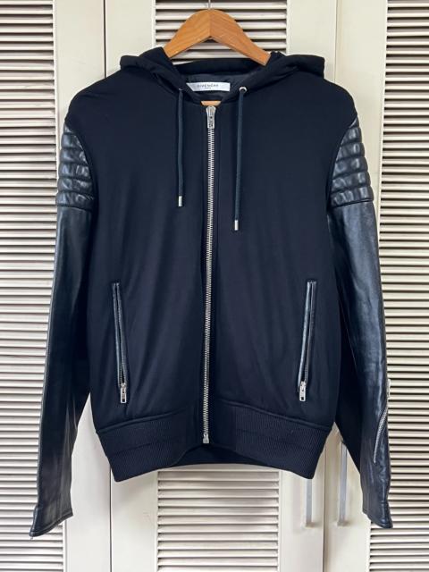 Givenchy Givenchy Men's Leather-Panel Hooded Jacket