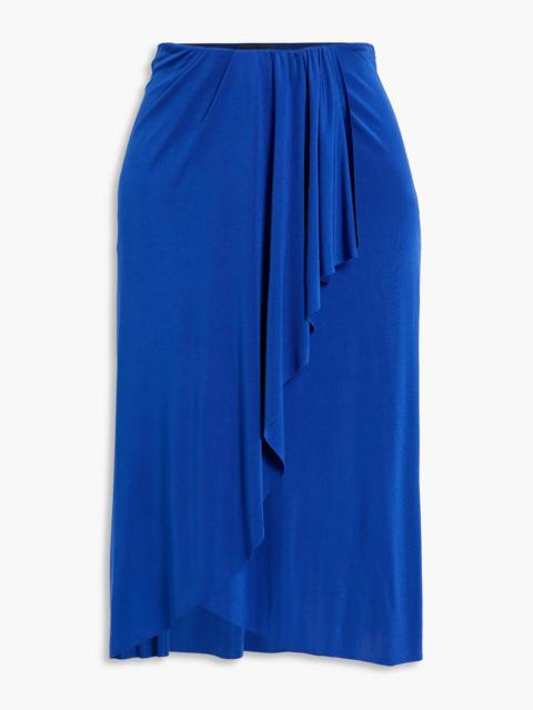 Isabel Marant Jacinthe draped stretch-jersey skirt