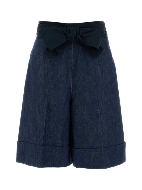 Valentino Valentino Garavani Women Denim Bermuda Shorts