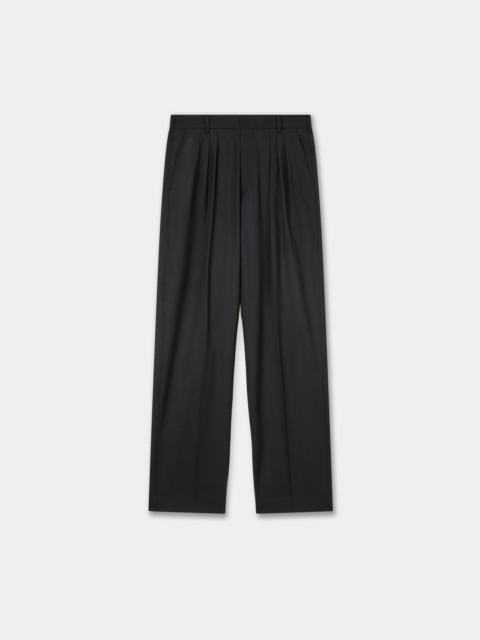 KENZO 'KENZO Weave' pleated tailored pants in wool jacquard