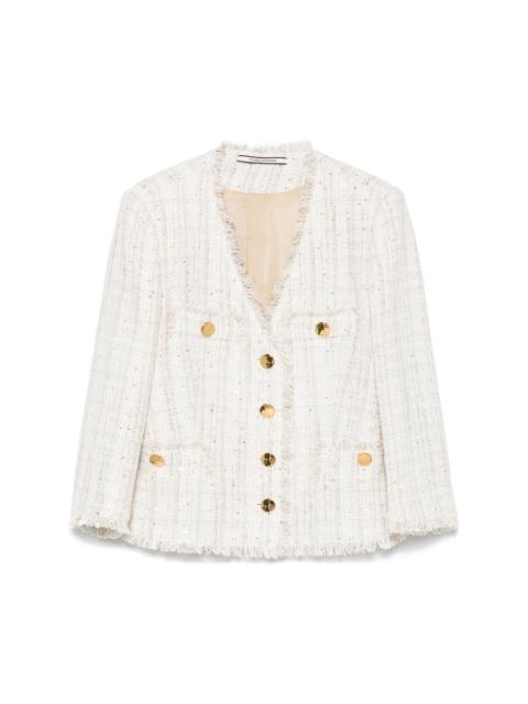TAGLIATORE - Tagliatore White Jackets - Tweed Jackets Women