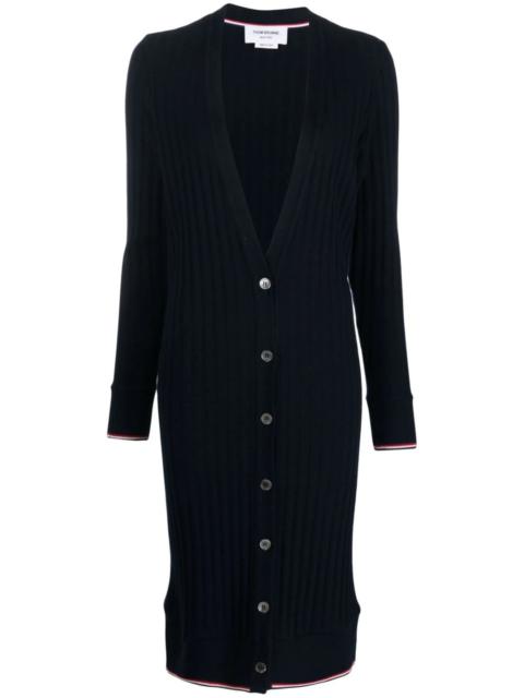 Thom Browne Below The Knee V-Neck Cardigan Women