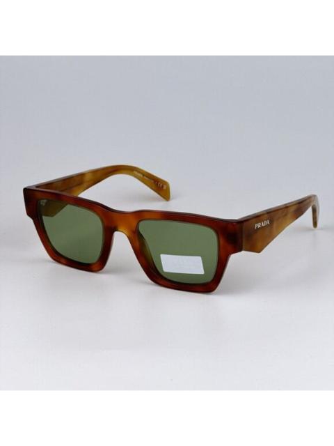 Prada NEW Prada PRA06S 11P60C Cognac Tortoise Green Square Unisex Sunglasses PR A06S