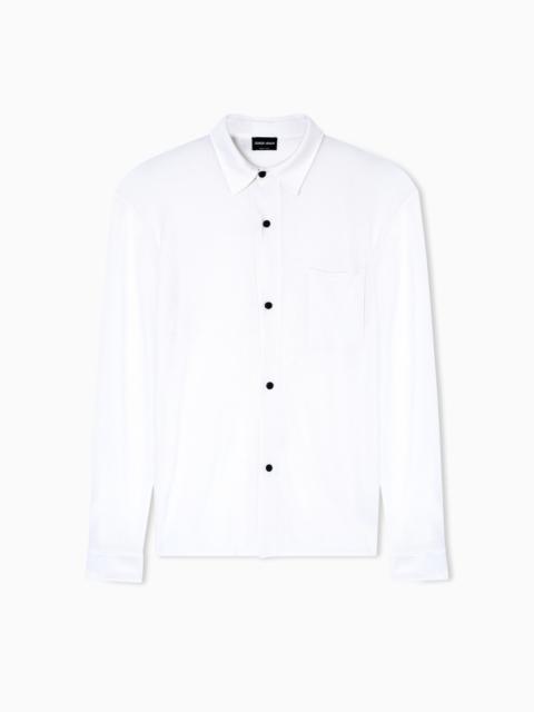 GIORGIO ARMANI SILK KNIT SHIRT