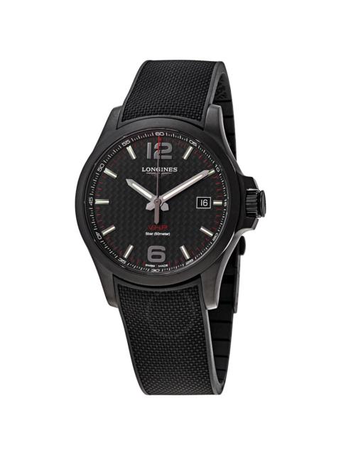 Longines Longines Conquest V.H.P. Perpetual Quartz Black Carbon Dial Men's Watch L3.726.2.66.9