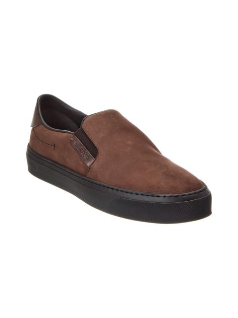 Moncler Monclub Leather Slip-On Sneaker
