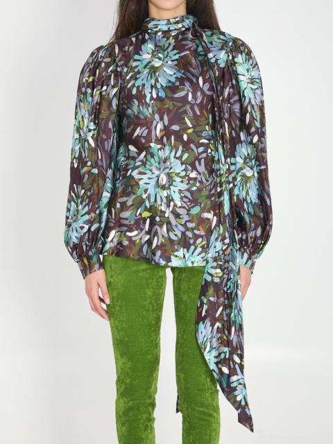 GUCCI Gucci Printed Silk Twill Shirt