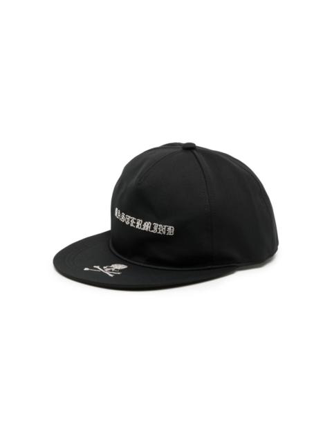 mastermind JAPAN slogan-embroidered cap