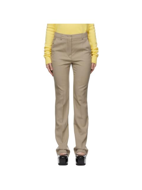 Sportmax Tan Pure Wool Simone Trousers