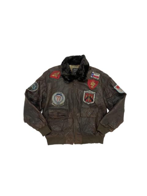 Other Designers Japanese Brand - 🔥Vintage🔥 G-1 US Navy Top Gun Leather Jacket
