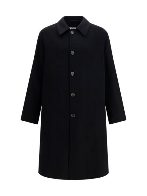 MM6 Maison Margiela Mm6 Double-face Wool Coat Black
