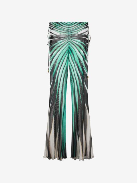 Roberto Cavalli Ray Of Sea Print Flared Trousers