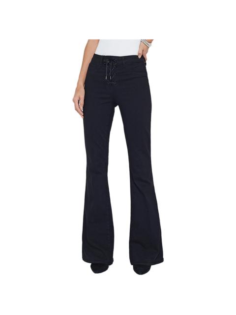 L'AGENCE L'AGENCE Charis High-Rise Front Lace Up Flare Jean