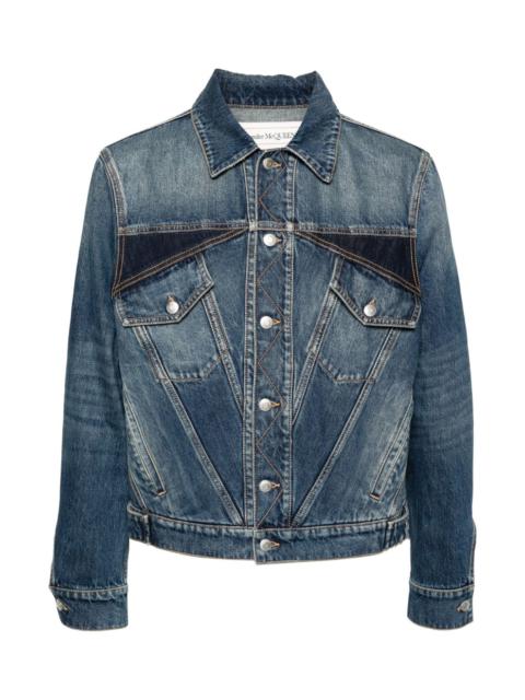 Alexander McQueen PANELLED DENIM JACKET