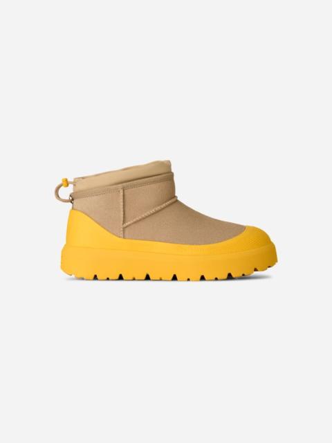 UGG ® Men's Classic Ultra Mini Weather Hybrid Suede Classic Boots in Mustard Seed/Summer Wheat