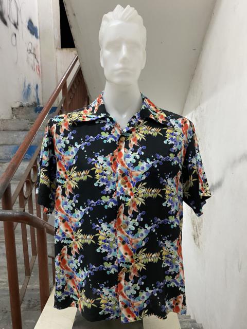 EVISU VTG EVISU 100% RAYON SHIRT KOI FISH FULLPRINT