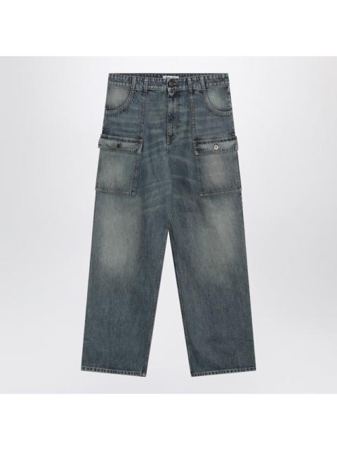 Miu Miu Miu Miu Blue Washed Denim Jeans Women