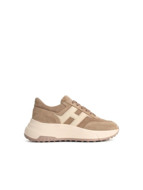 HOGAN Hogan HI-FI Beige Suede Sneakers Women