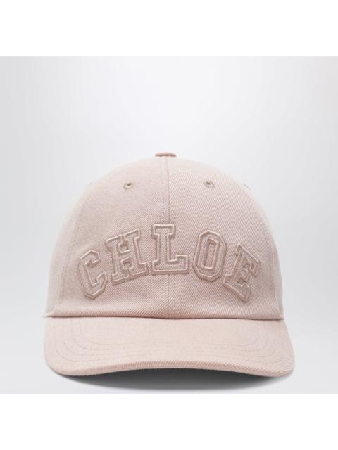 Chloé Chloe Pink Cotton Denim Baseball Cap Women