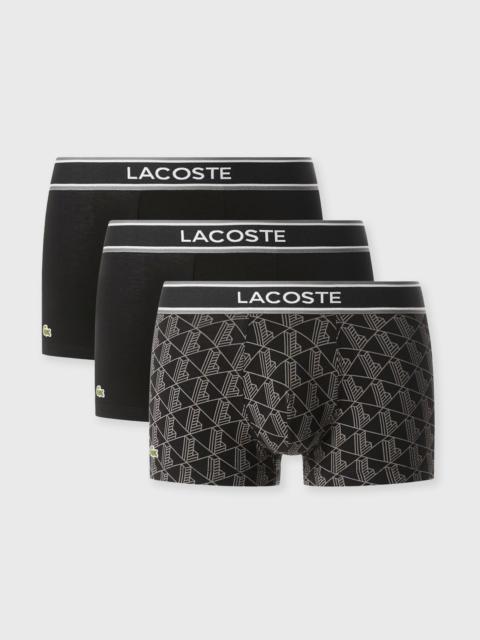 LACOSTE COTTON STRETCH TRUNK 3PCK