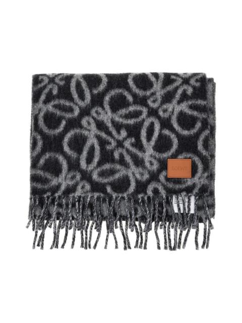Loewe WOOL AND ALPACA BLEND ANAGRAM SCARF