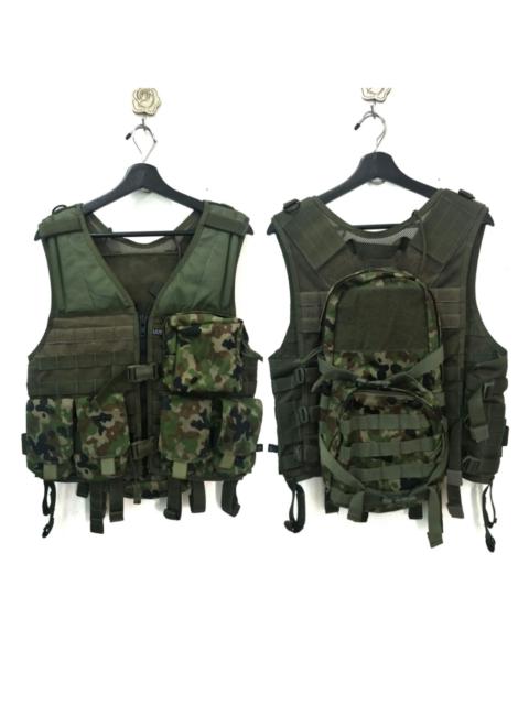 Japanese Brand - Tactical Military Camo Heavy Vest Backpack