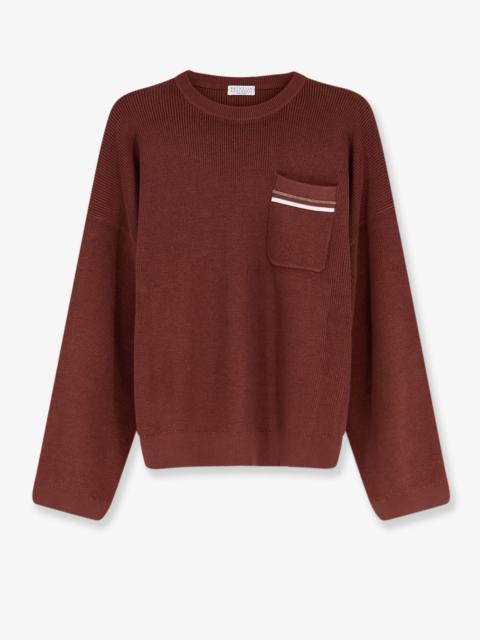 Brunello Cucinelli Brunello Cucinelli Cotton Sweater With Front Monili Detail